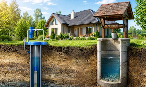 Автономное водоснабжение загородного дома Вологда: скважина или колодец 